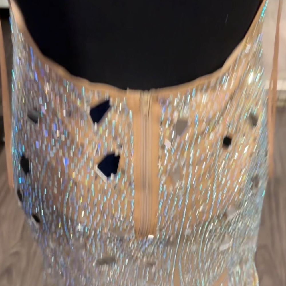 Sparkling Sequin Dress with Cutout Details